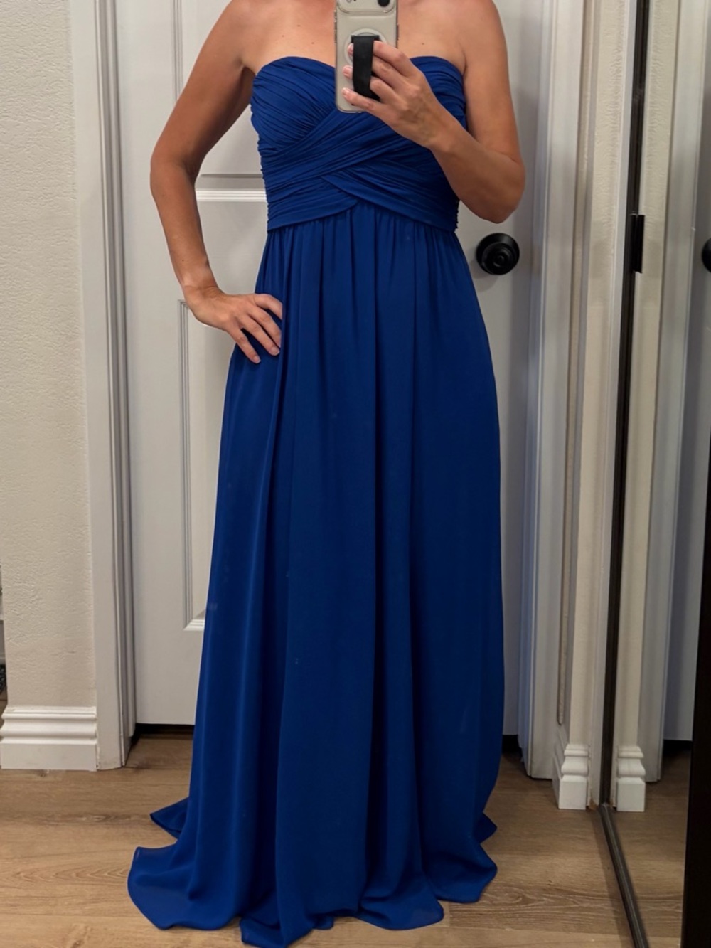 Ralph Lauren Blue Strapless Gown Dress Women’s Size 4 Formal Evening